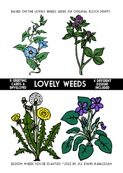 Lovely Weeds Boxed Set of Eight Cards